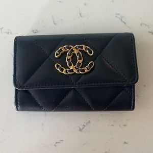 Chanel Black Card Holder
